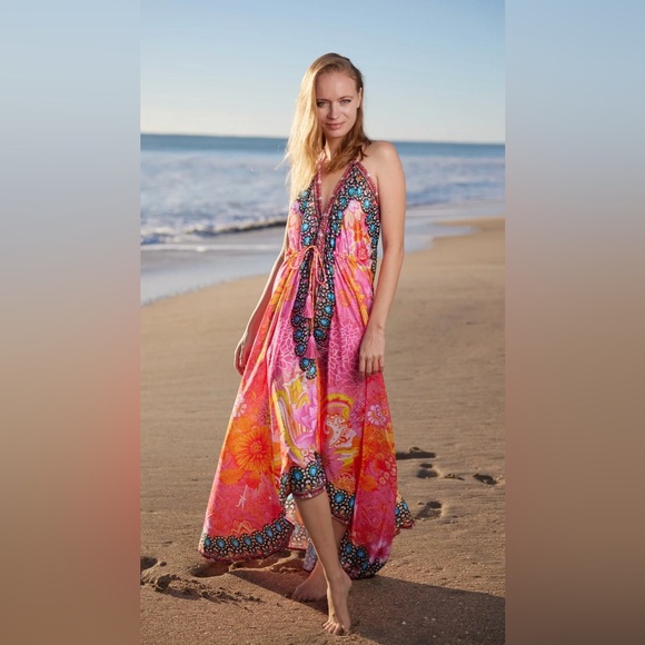 Ranee’s Bright Halter Dress One Size NWT - Picture 1 of 9